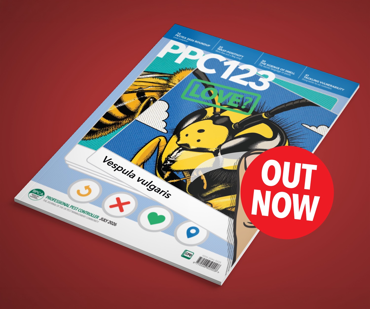 PPC123 mockup on colour OUTNOW